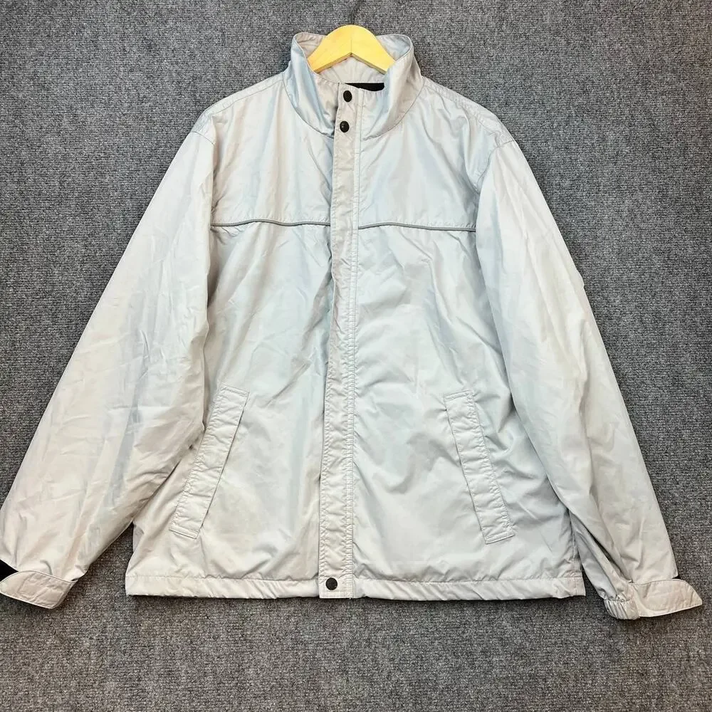 Canada Sportswear Gray Lightweight Windbreaker Jacket Men’s Size M